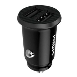 Cargador para Coche PHILIPS DLP2510 - 12W · 2xUSB