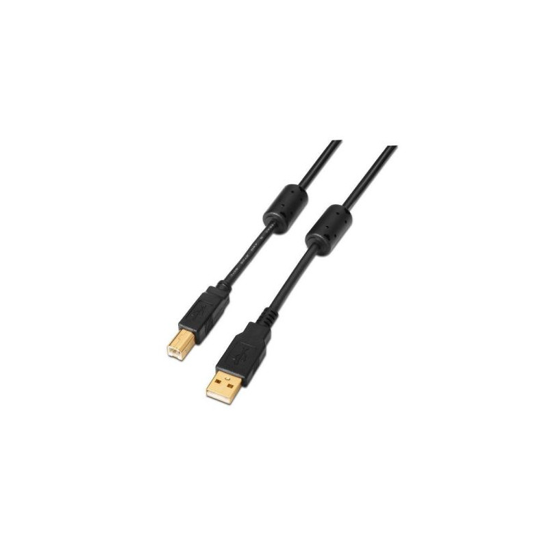 Cable para Impresora USB 2.0 Tipo B/M a USB/M - 3m · Negro