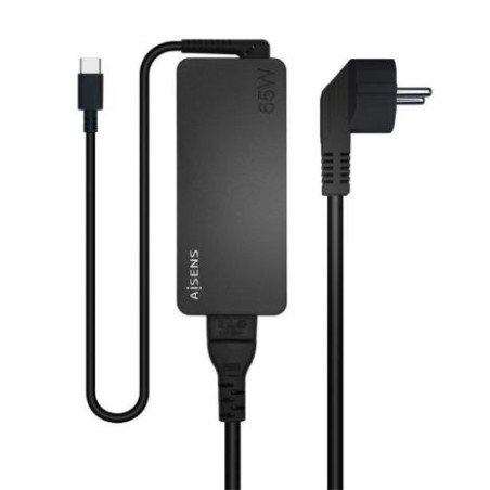 Cargador para Portátil AISENS ASCH-1PD65D-BK - 65W - USB Tipo C