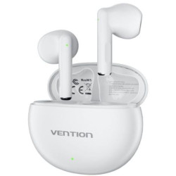 Auriculares Inalámbricos VENTION ELF 06 NBKW0 - BT. 5.3 · Micrófono · Estuche de Carga · Blanco