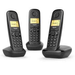 Pack de Teléfonos Inalámbricos GIGASET A170 - Agenda 50 Contactos · Negro