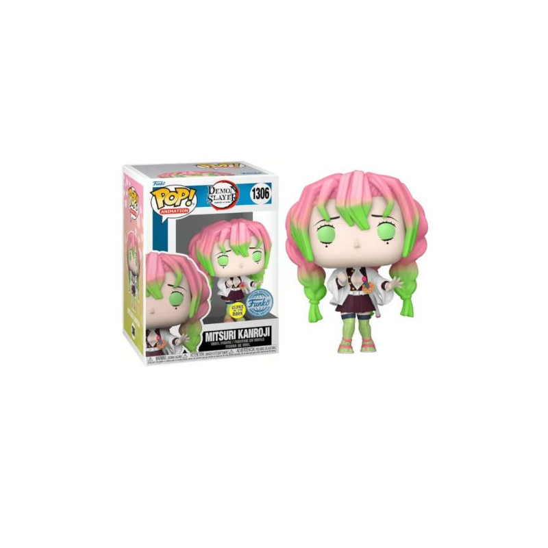 FUNKO POP Mitsuri Kanroji 1306 - Demon Slayer Edición Especial Brillante en la Oscuridad - 889698767026