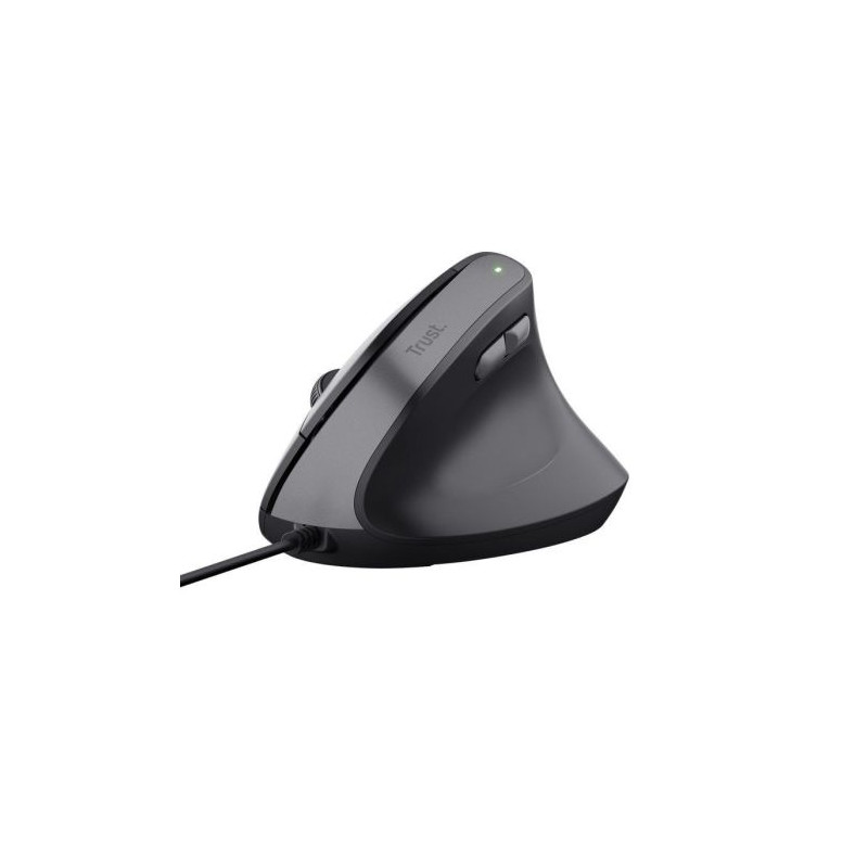 Ratón con Cable Ergonómico TRUST Bayo II - USB · 2400DPI · Negro