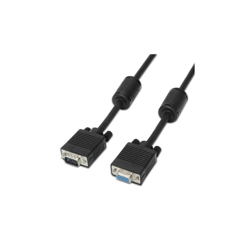Cable Alargador SVGA VGA/M a VGA/H - 1.8m · Negro