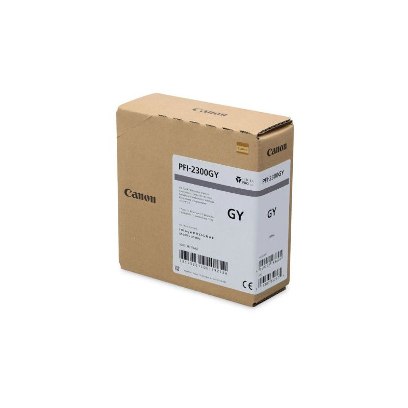 Cartucho  Original CANON PFI-2300GY Gris - 5281C001 [ML-330]