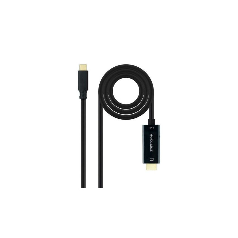 Cable Conversor USB Tipo C/M a HDMI/M - 1.8m · Negro