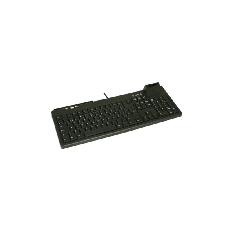Teclado con Cable CHERRY Active Key BA-8820S-U-B/SP - USB · Lector de Tarjetas · Negro