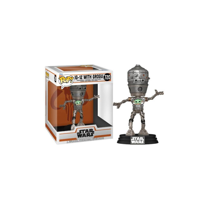 FUNKO POP IG-12 con Grogu 720 - Star Wars - 889698800013