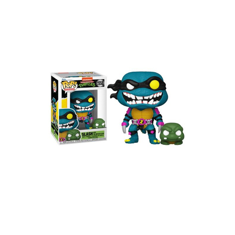 FUNKO POP Slash con Premutado 1558 - Las Tortugas Ninja - 889698780483