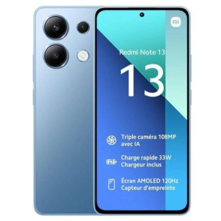 Smartphone XIAOMI Redmi Note 13 MZB0FY1EU - NFC · Snapdragon 685 · 6.67 AMOLED · 8GB · 128GB · Android · Azul