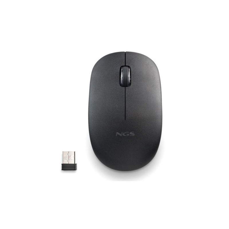 Ratón Inalámbrico NGS Fog Pro FOGPROBLACK - USB · 1000DPI · Negro