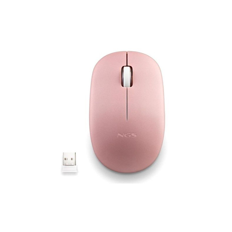 Ratón Inalámbrico NGS Fog Pro FOGPROPINK - USB · 1000DPI · Rosa