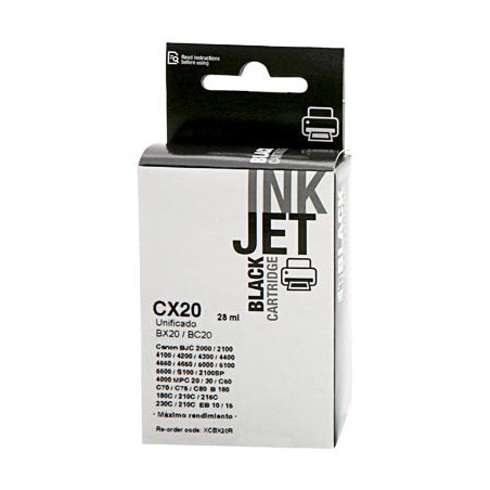 Cartucho de tinta  Reciclado Canon NEGRO CX20 - C20