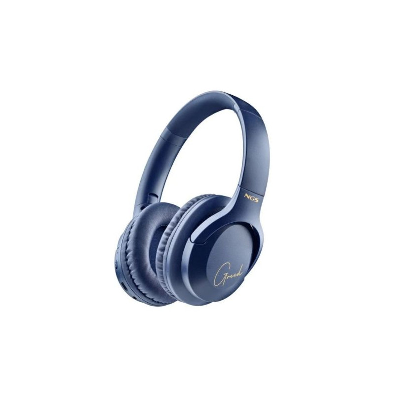 Auriculares Diadema Inalámbricos NGS Artica Greed - USB Tipo C · BT 5.1 · Micrófono · Azul