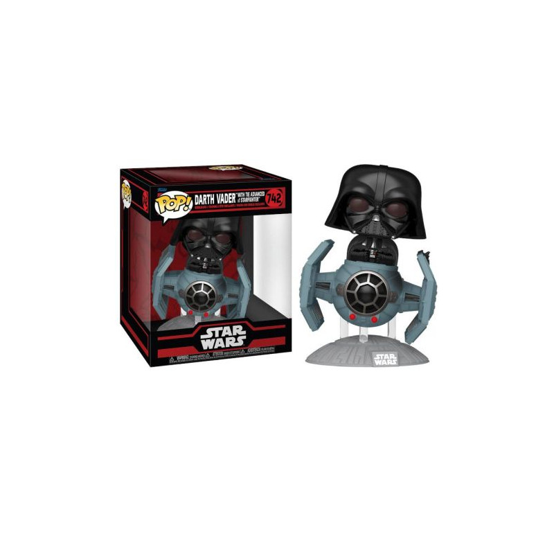 FUNKO POP Darth Vader con Tie Advanced X1 Starfighter 742 - Star Wars - 889698807692