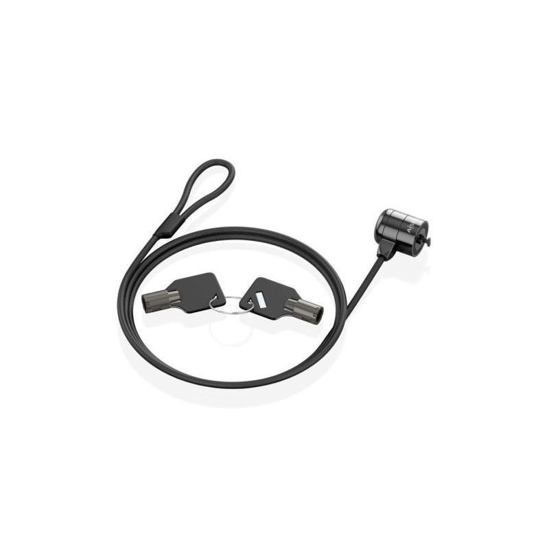Cable de Seguridad para Portátiles AISENS ASLK-D40K04-BK - 1.5m