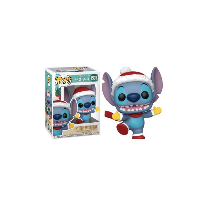 FUNKO POP Stitch con Gorro y Guantes 1503 - Lilo y Stitch - 889698800372