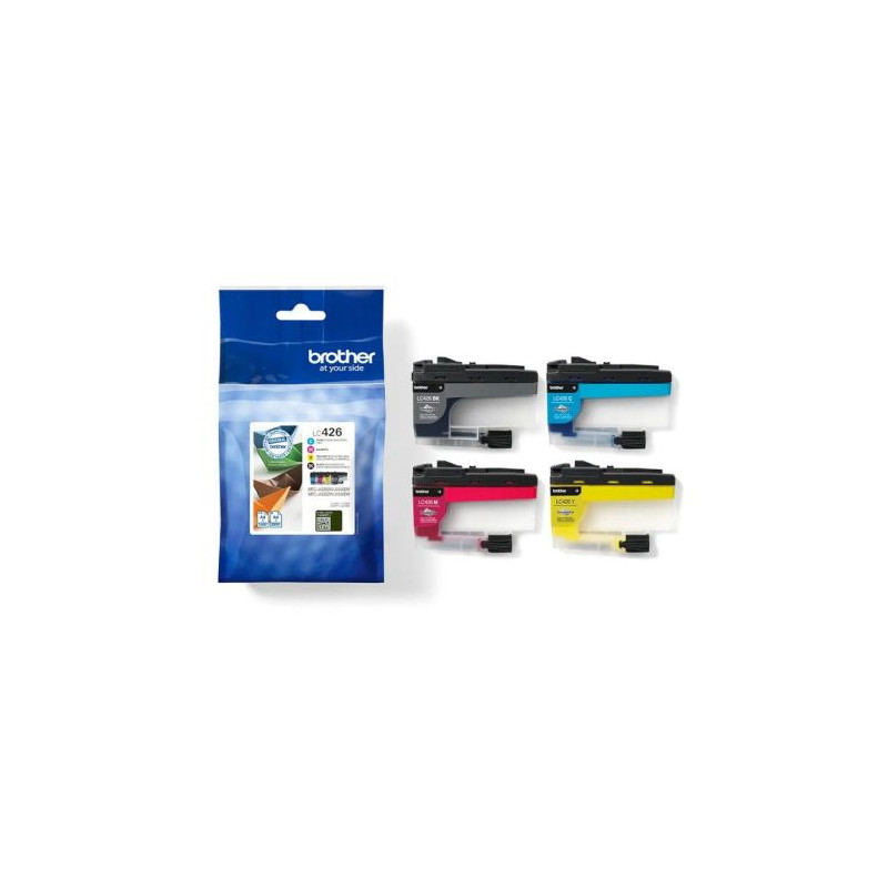 Pack 4 Cartuchos Originales BROTHER LC426 BK+C+M+Y - LC426VAL [PAG-4500]