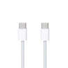 Cable de Carga USB Tipo C a USB Tipo C - 1m · Blanco