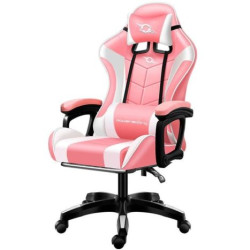 Silla Gaming POWERGAMING - Diseño Ergonómico · Rosa