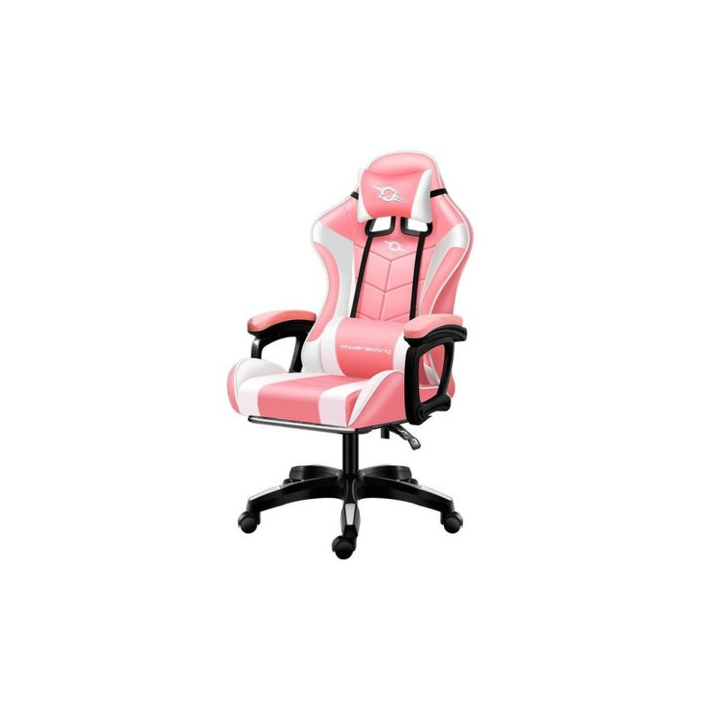 Silla Gaming POWERGAMING - Diseño Ergonómico · Rosa