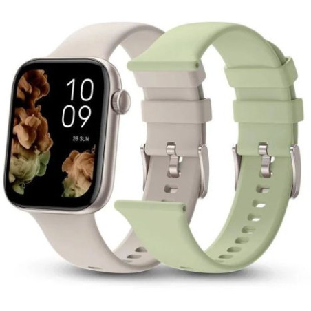 Smartwatch SPC Smartee Duo 2 9650B - 1.78 · 5ATM · BT. 5.0 · Bat. 250mAh · GPS · Beige/Verde