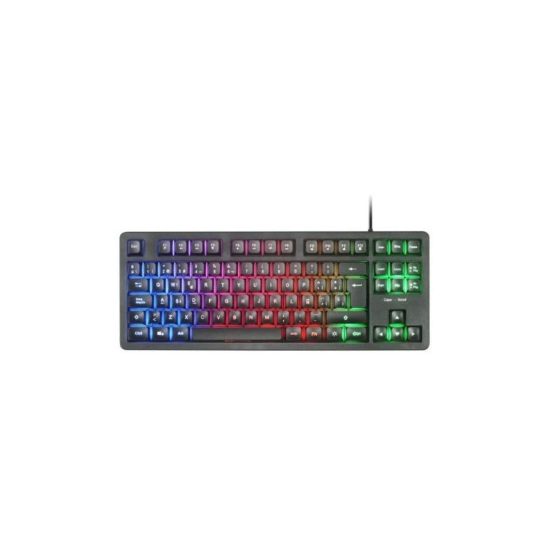Teclado Gaming con Cable MARS GAMING MK023ES - USB 2.0 · Cable 145cm · RGB · Negro