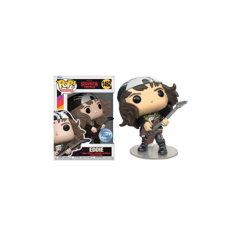 FUNKO POP Eddie con Guitarra 1462 - Stranger Things Edición Especial - 889698761017