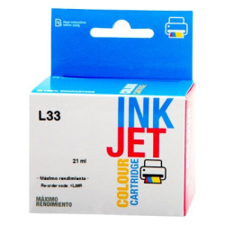 Cartucho de tinta  Reciclado Lexmark 3 COLORES L33