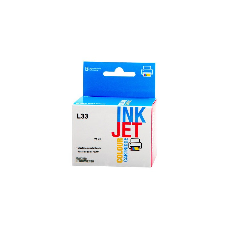 Cartucho de tinta  Reciclado Lexmark 3 COLORES L33