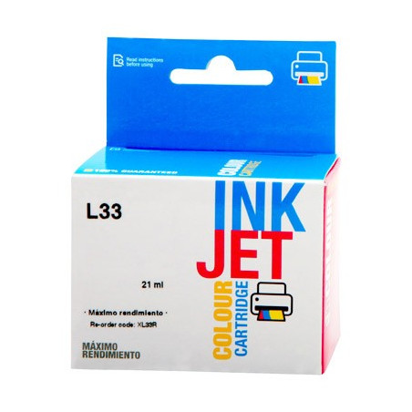 Cartucho de tinta  Reciclado Lexmark 3 COLORES L33