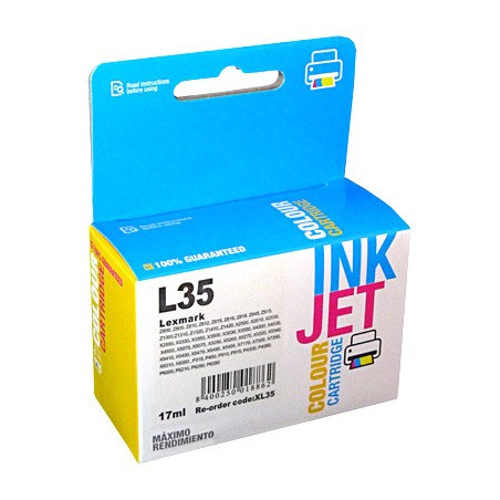 Cartucho de tinta  Reciclado Lexmark 3 COLORES L35