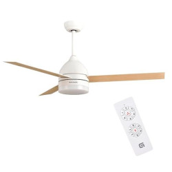 SKYECO-42 GRUNKEL VENTILADOR DE TECHO CON LUZ 35W 6 VELOCIDADES C/TEMPORIZADOR BLANCO
