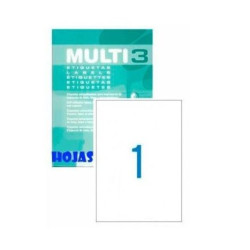 Etiquetas Adhesivas MULTI3 04714 - A4 · 100 hojas · Blanco
