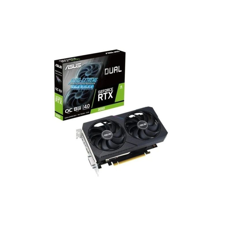 Tarjeta Gráfica ASUS Dual Geforce GTX 3050 OC 8GB GDDR6 - 90YV0GH6-M0NA00