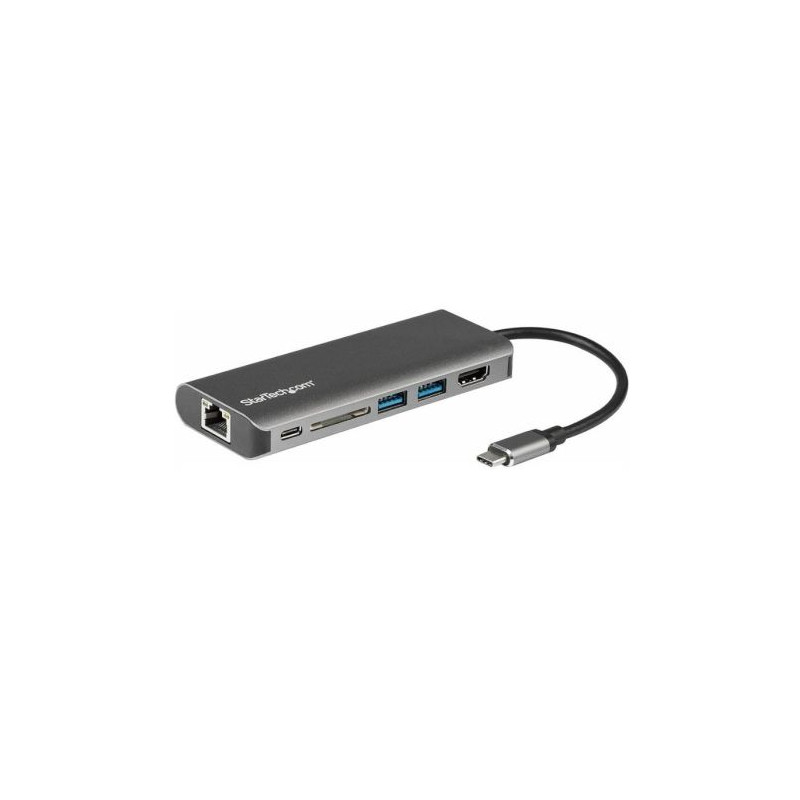 Docking USB Tipo C STARTECH DKT30CSDHPD3 - 3xUSB 3.0 · 1xUSB Tipo C PD ·  2xUSB · 1xHDMI 4K · 1xRJ45 · 1xLector de Tarjetas