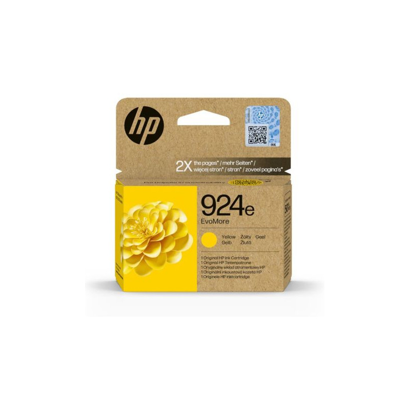 Cartucho  Original HP 924e Amarillo - 4K0U9NE [PAG-800]