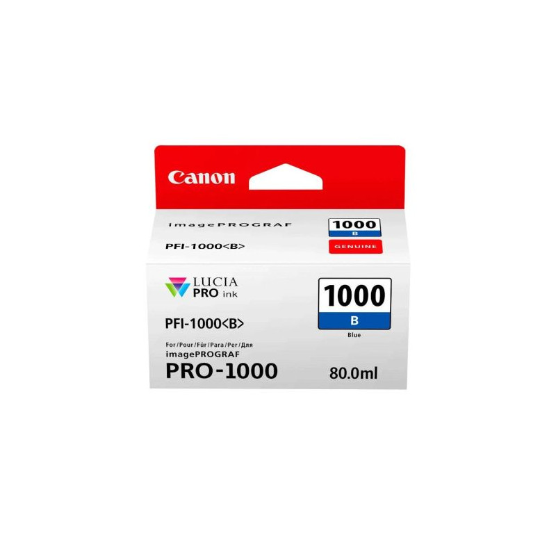 Cartucho  Original CANON PFI-1000B Azul - 0555C001 [PAG-3755] [ML-80]