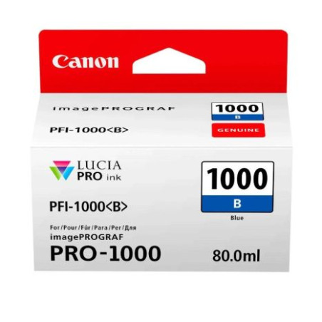 Cartucho  Original CANON PFI-1000B Azul - 0555C001 [PAG-3755] [ML-80]