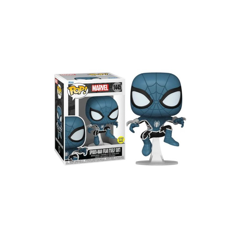 FUNKO POP Spider-Man con Armadura 1445 - Marvel Brillante en la Oscuridad - 889698837507