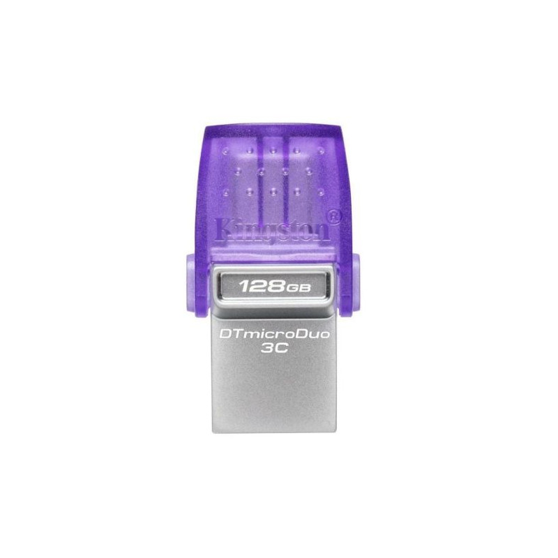 Pendrive KINGSTON DataTraveler microDuo 3C DTDUO3CG3/128GB - 128GB · USB 3.0 · USB Tipo C · Lila