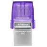 Pendrive KINGSTON DataTraveler microDuo 3C DTDUO3CG3/128GB - 128GB · USB 3.0 · USB Tipo C · Lila