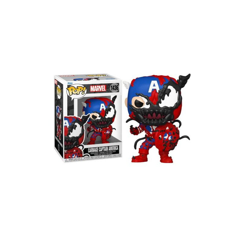 FUNKO POP Capitán América Masacrado 1436 - Marvel - 889698826440