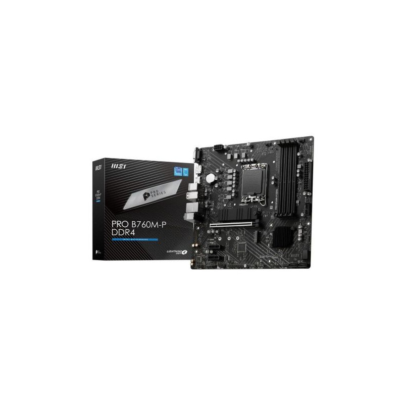 Placa Base MSI Pro B760M-P - Socket 1700 · DDR4 · MicroATX