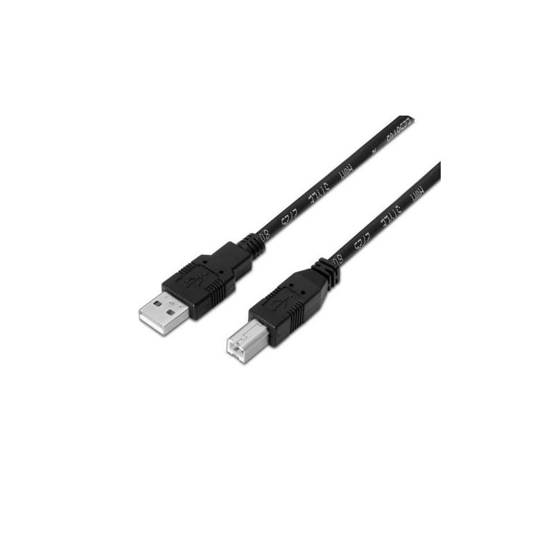 Cable para Impresora USB 2.0 Tipo B/M a USB/M - 3m · Negro
