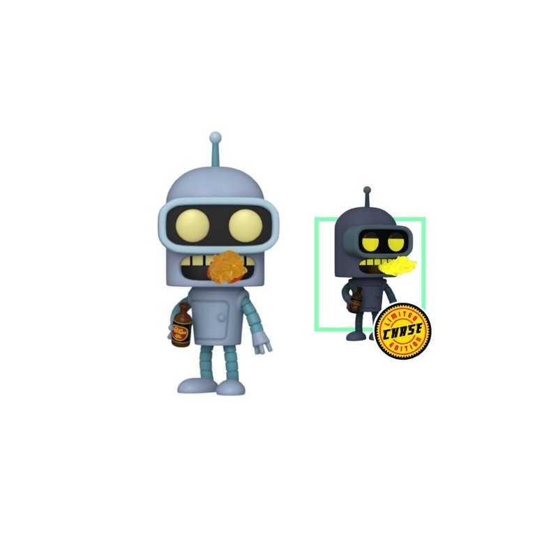 FUNKO POP Bender con Fuego 1757 - Futurama Opción Chase Aleatoria - 889698819411