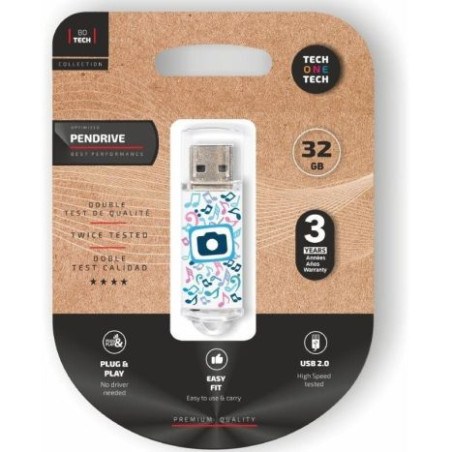 Pendrive TECH ONE TECH TEC4020-32 - 32GB · USB 2.0 · Foto Dream