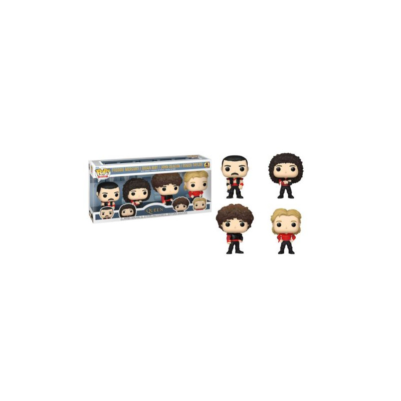 Pack 4 FUNKO POP Freddy Mercury
