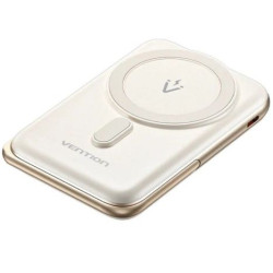 Powerbank Inalámbrica VENTION FHNW0 - 10000mAh · USB Tipo C · Blanco