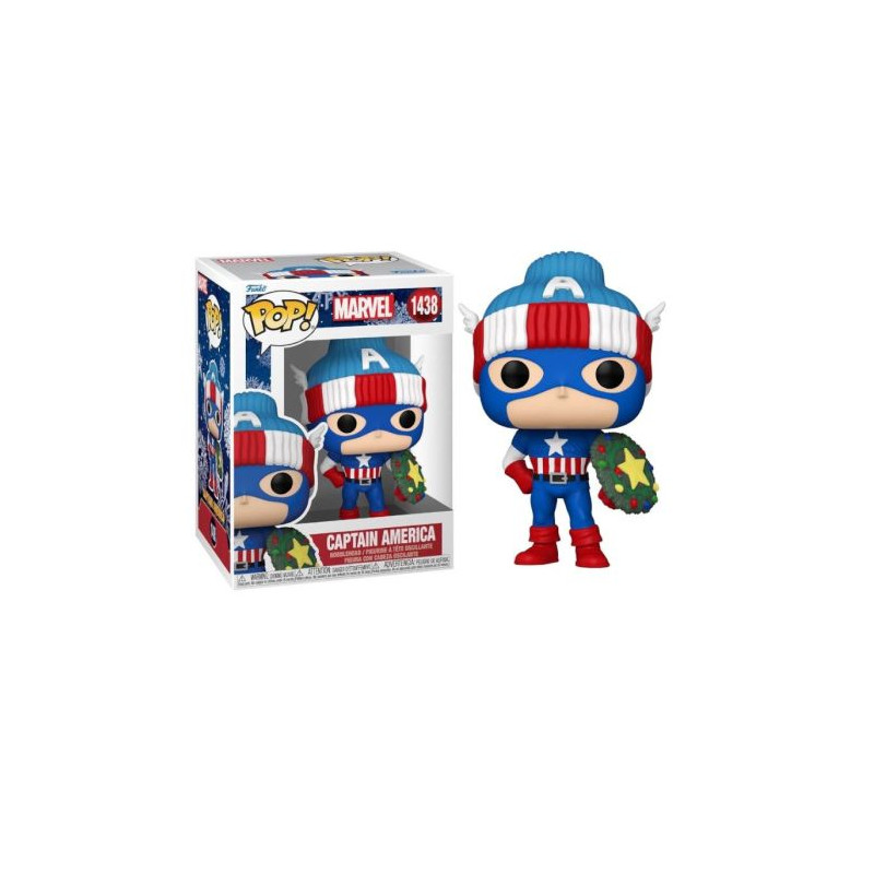 FUNKO POP Capitan America Navidad 1438 - Marvel - 889698800327